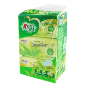 心相印 抽纸/纸抽 茶语系列（软盒、3盒/提、2层、152抽）