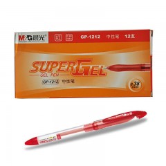 晨光 中性笔灵智/财务专用GP1212（红、0.38、整盒12支起售）