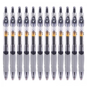 晨光 按动中性笔办公K35（黑、0.5mm、整盒12支起售） 晨光GP-1008