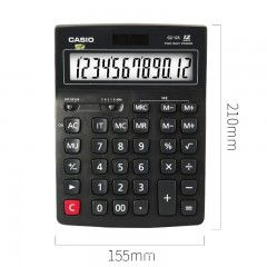 卡西欧-电子商务 财务会计 计算器GZ-12B（大号黑色）