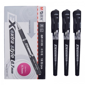 晨光 中性笔GP1115（黑、0.7mm、整盒12支起售）