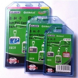 快惠 证件卡套/胸卡套/展会证胸牌（大横版、74mm*105mm、10个/包）
