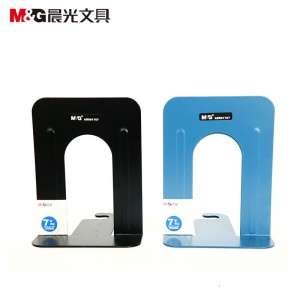 晨光（M&G）学生办公金属铁书立ABS91707（2片/付、7英寸、黑色）