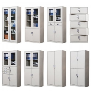 永威（yongwei）YW-01 办公家具 文件柜 中二斗铁皮柜 办公柜 档案柜子（1800mm*850mm*390mm）