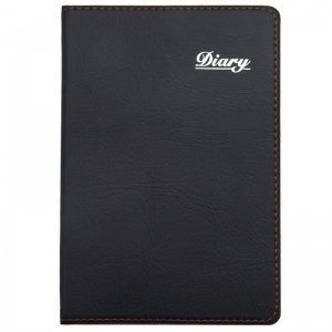 万里皮面本25-69  A5高级软皮面记事笔记本 148张 黑色