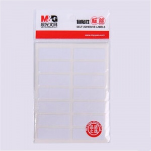 晨光自粘性标签YT-13（14枚/张、10张/包、白色）