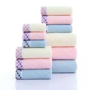 快惠-纯棉浴巾70*140（10条起售）不掉毛（条）