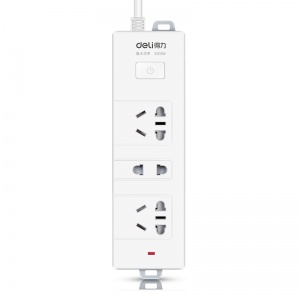 得力 电源插座（白色）1*60