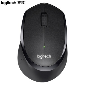 罗技（Logitech）无线鼠标M330 办公 静音 右手 黑色 带无线2.4G接收器