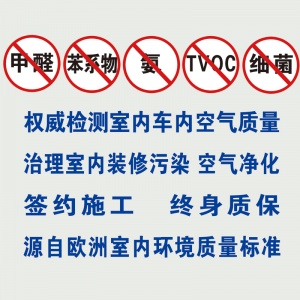 甲醛清理 苯系物/氨/TVOC/细菌-室内车内清洁