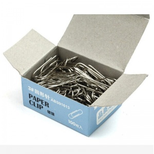 金亿利 回形针/曲别针5G-1009（3#、100枚/盒、纸盒装）