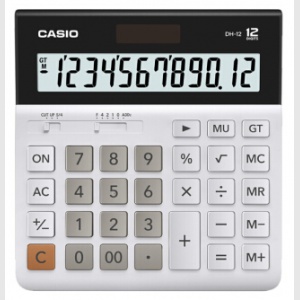 卡西欧（CASIO）DH-12-WE 大号 12位 双电源 超宽计算器