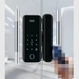 新保门玻璃门指纹锁186圆柱（有框）