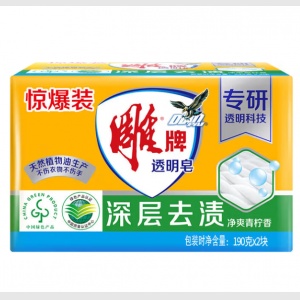 雕牌 肥皂/洗衣皂/透明皂（190g/块、整包2块起售）